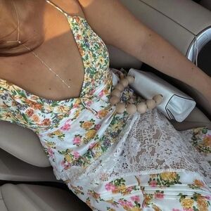 For Love & Lemons Rosalyn Maxi Dress